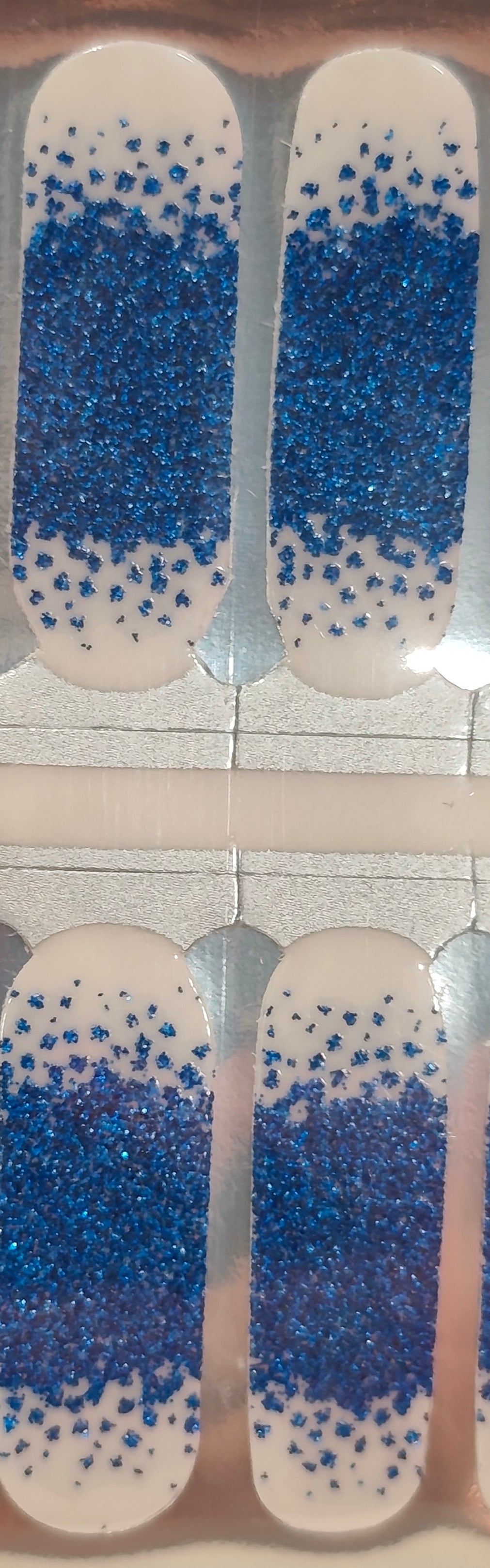 Blue Glitter Tips - Overlay