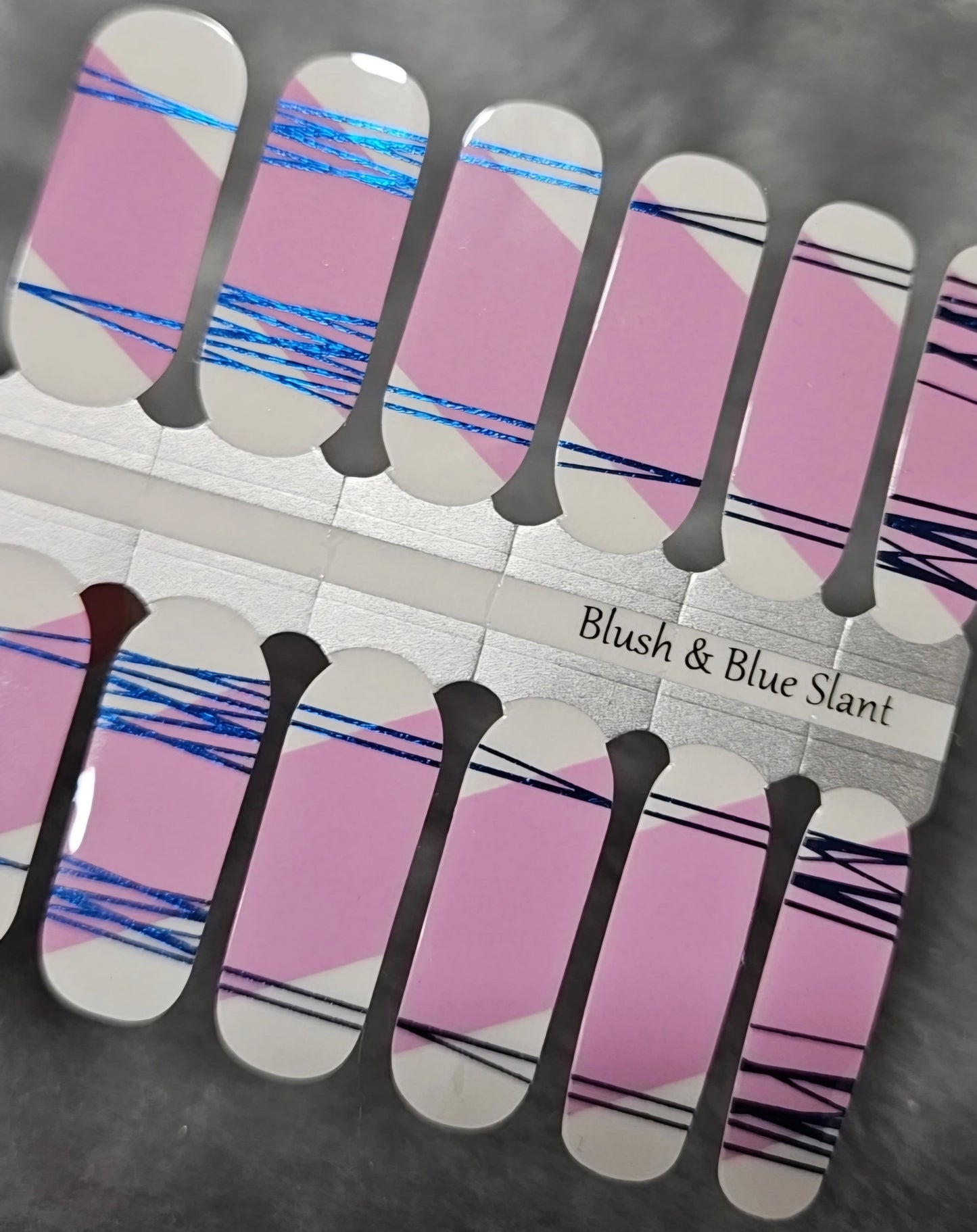 Blush & Blue Slant