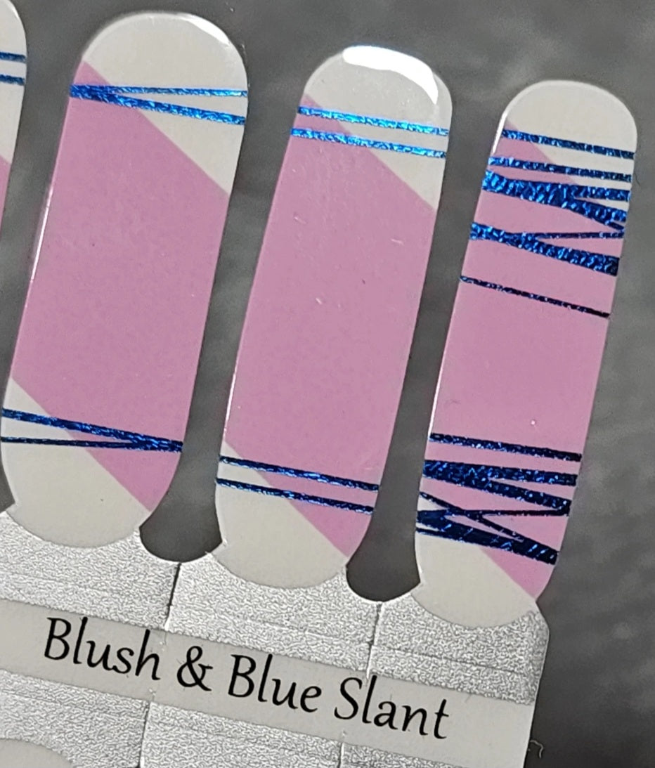 Blush & Blue Slant