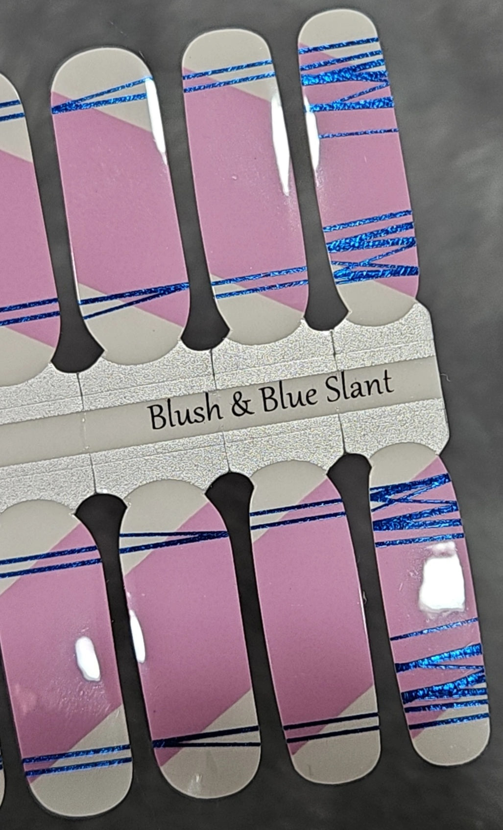 Blush & Blue Slant
