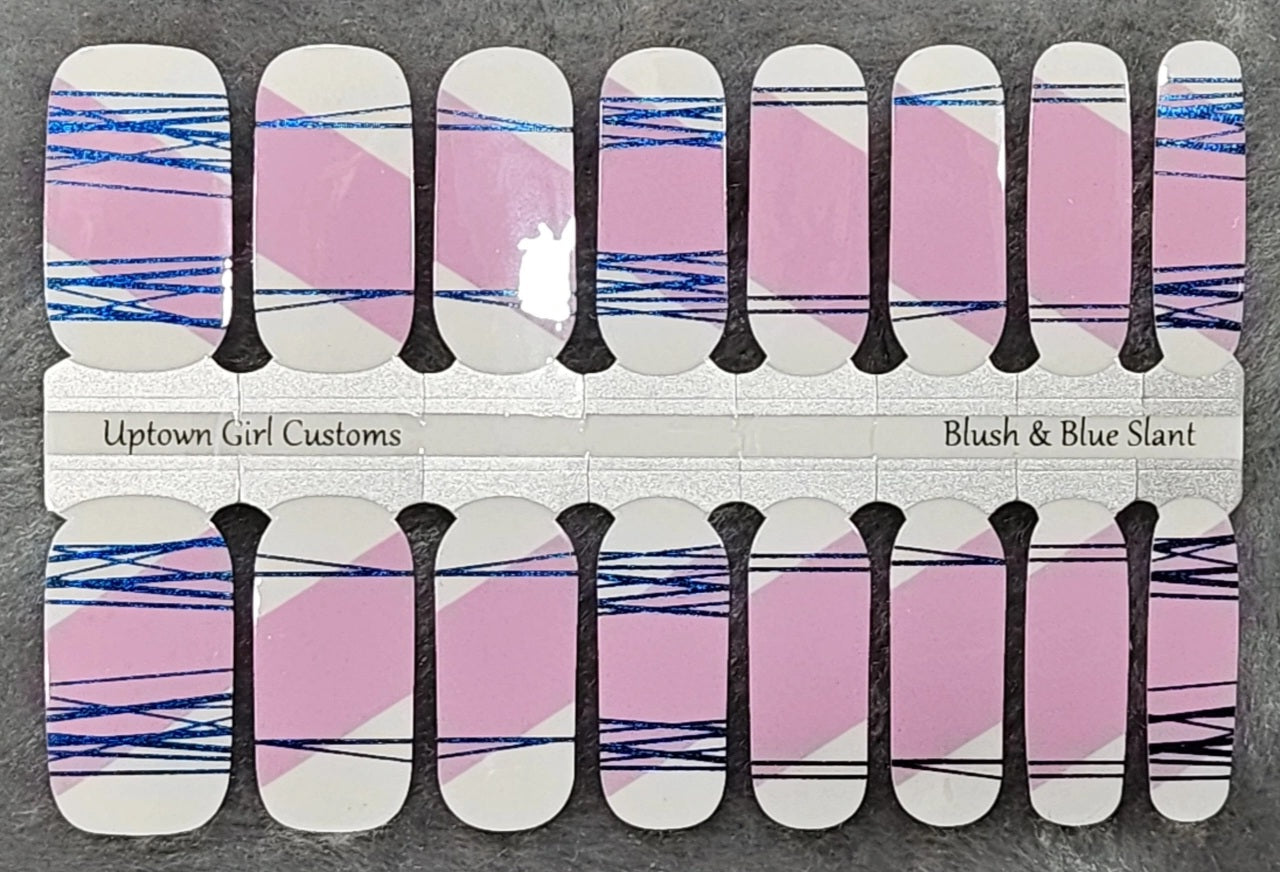 Blush & Blue Slant