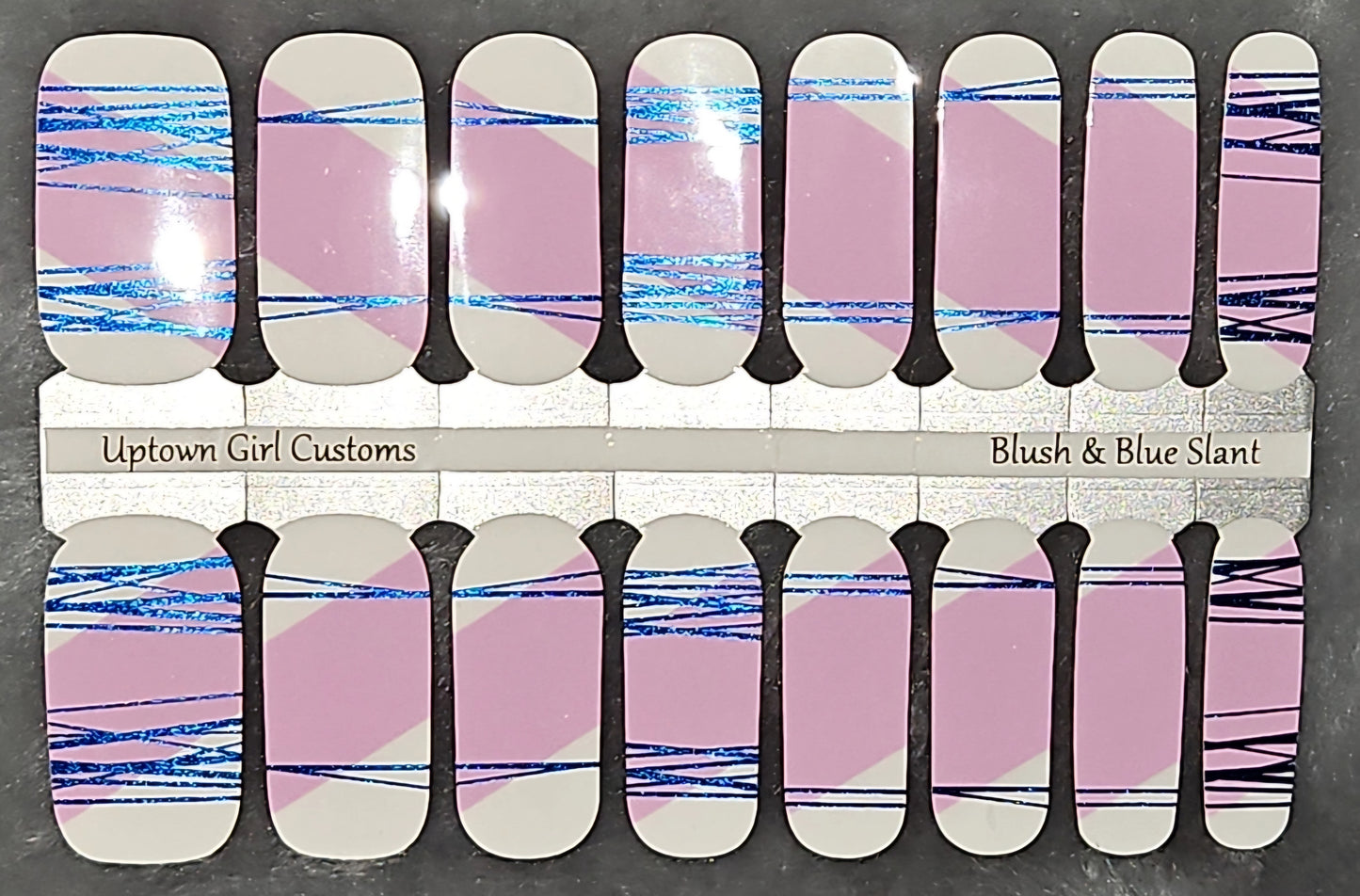 Blush & Blue Slant