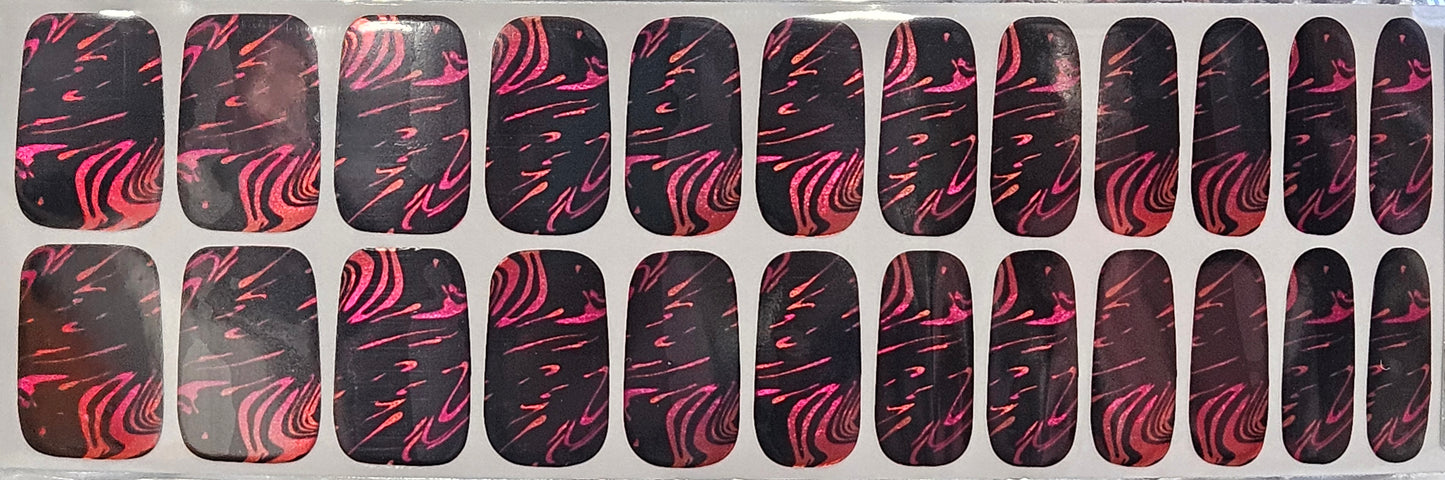 Swirling Fuchsia Metallics