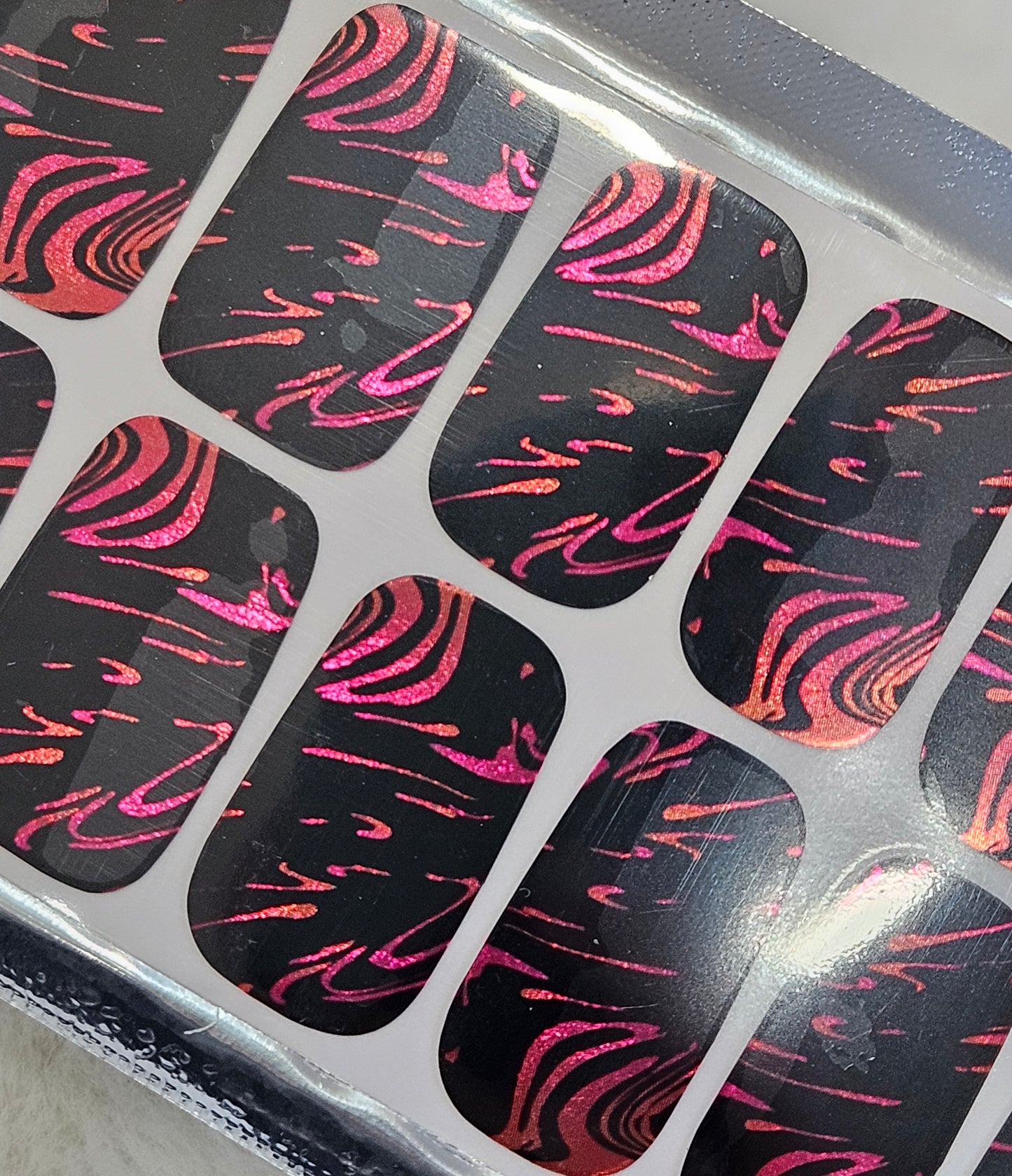 Swirling Fuchsia Metallics