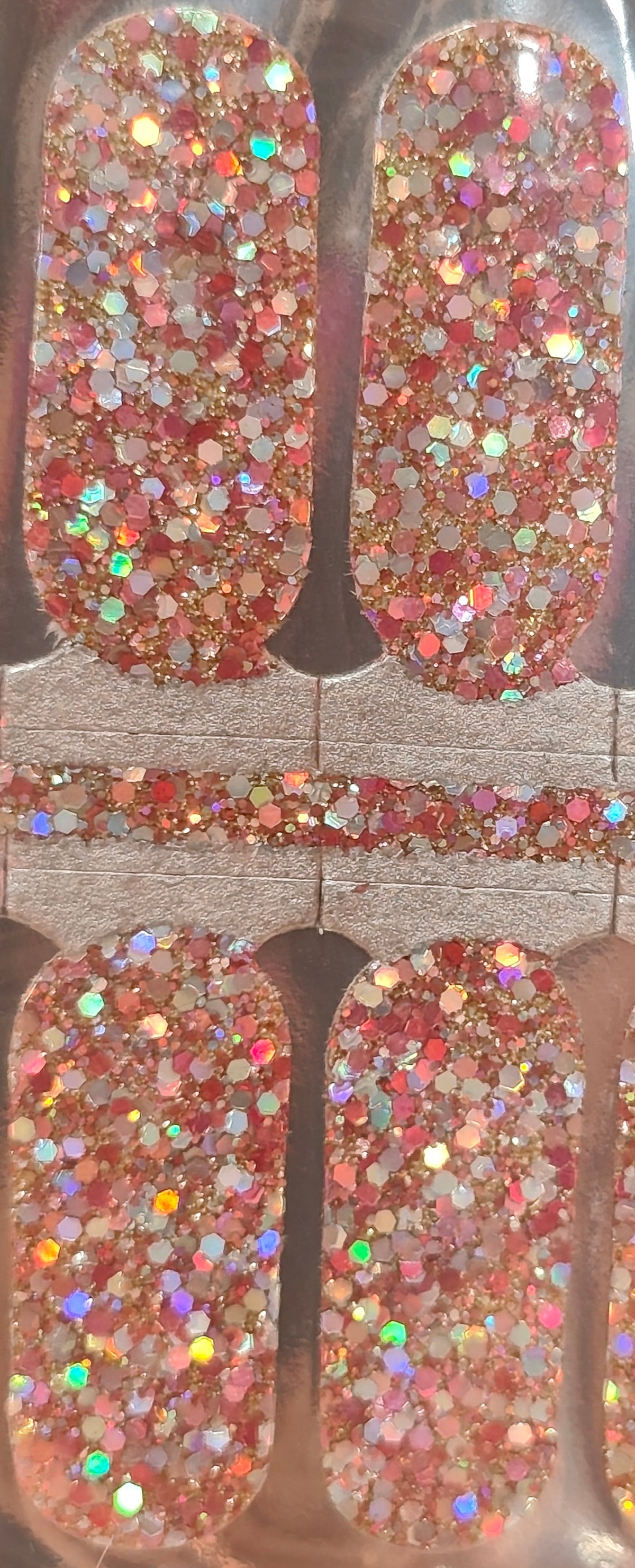 Rose Gold Chunky Glitter