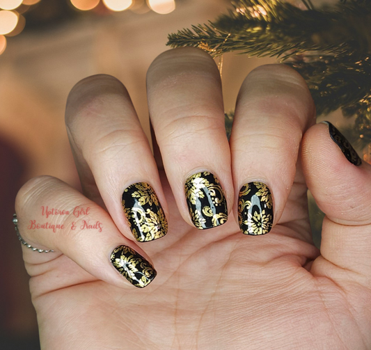 Golden Poinsettias - Overlay